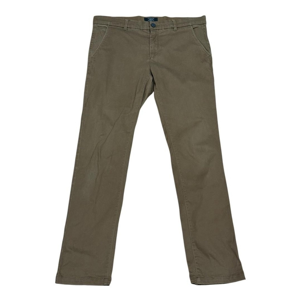RW&CO Slim Fit Pants Mens 32x32 Brown Khaki Chino Dress Casual Stretch Cotton